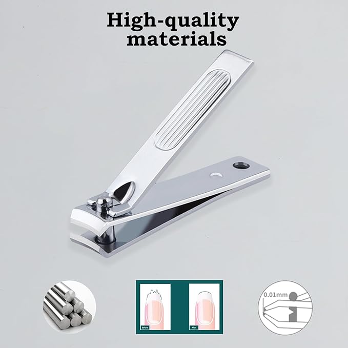 Nail Clipper Set Gifts for Women, 6 Pcs Case Fingernail Clipper Christmas Stocking Stuffers for Adults (Purple)