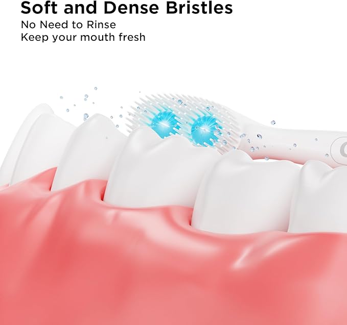 cleaings® Disposable Toothbrushes with Toothpaste - 4-in-1 Mini Travel Toothbrushes, Built-in Tongue Scraper, Floss & Picks for On-The-Go, Camping, Work (Mint)