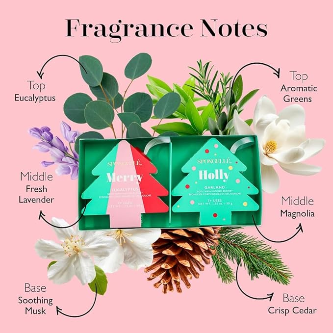 Spongelle Happy Holidays Holiday Tree Gift Set