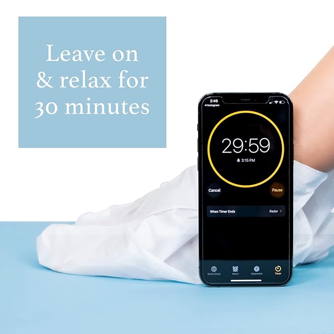 Epielle Nourishing Foot Masks 6 Pairs, Deep Moisturizing Socks for Dry Feet & Cracked Heels, Repair and Nourish with Hemp & Rosemary Extract, Foot Spa & Self Care Gifts for Women, Korean Skin Care