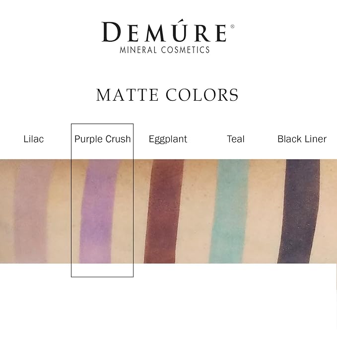 Demure Mineral Make Up (Purple Crush) Eye Shadow, Matte Eyeshadow, Loose Powder, Eye Makeup, Professional Makeup By Demure