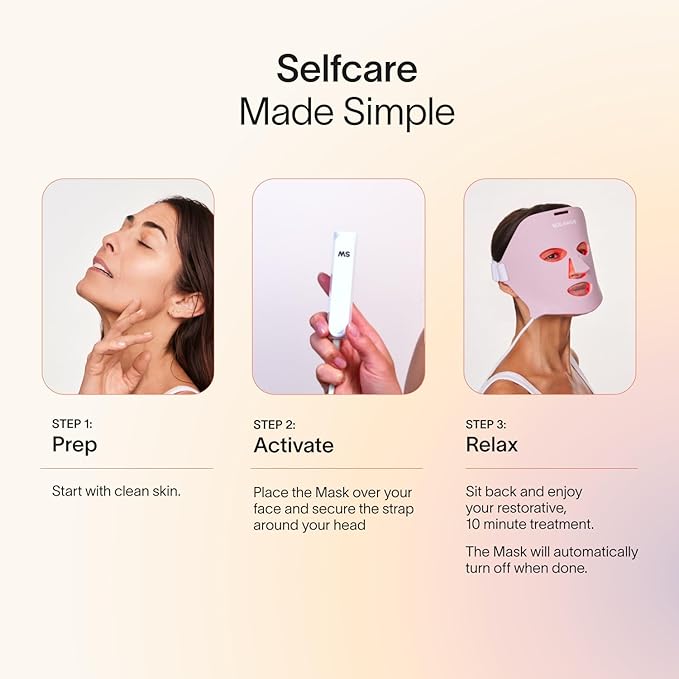 Solawave Red Light Therapy Mask for Face | Red & Near-Infrared Led Light Device | Reduces Appearance of Fine Lines & Wrinkles | Improves Firmness, Elasticity, & Texture | 10-Min Anti-Aging Treatment