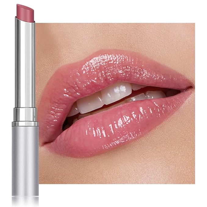 Pink Honey Lipstick Tinted Lip Balm, Sheer Hydrating Lip Stain for All Skin Tones, Natural Lightweight Lips Gloss Makeup for Women, Vegan & Cruelty-Free