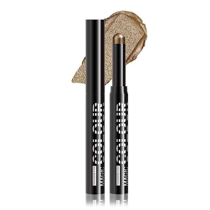 Bronze Eyeshadow Stick, Cream Eyeshadow Stick Pencil, High Pigment Waterproof Long Lasting Eye Shadow Pen, Women Multi-Dimensional Eye Highlighter Stick (09#)