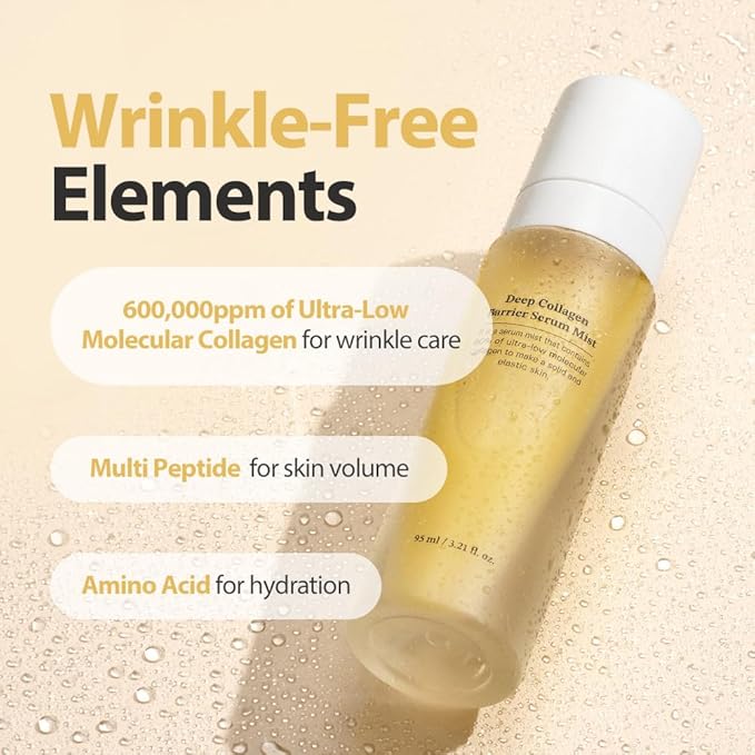 SUNGBOON EDITOR Anti Wrinkle TRIO: Cream in Serum & Collagen Patch & Serum Mist, Best Korean Glass Skin Care Set, Gifts for Mom