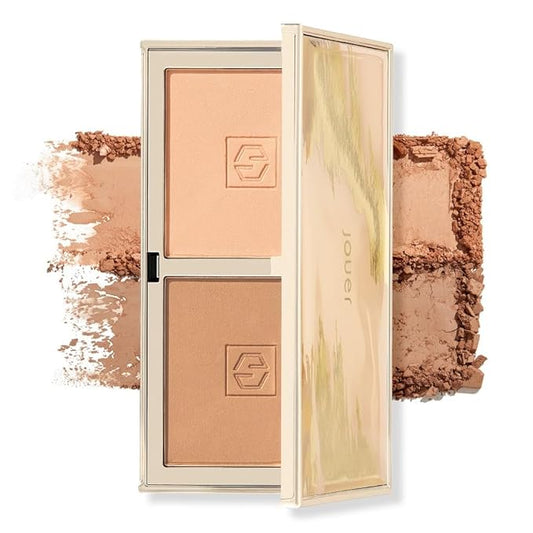 Jouer Sunswept Bronzer Duo 2 Complementary Shades Velvety Formula Matte & Shimmer Shades Vitamin E Talc, Paraben, Gluten & Cruelty Free