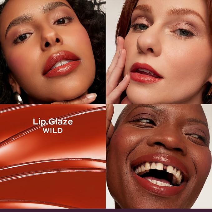 Subtl 3-in-1 Makeup Stack – Cream Bronzer, Powder Highlighter & Lip Glaze for On-the-Go Touch Ups – Lightweight, Travel-Friendly, Blendable Balm (Deep/Ganache)