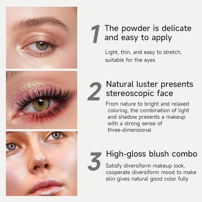 Monochrome Cream Glittle Eyeshadow Palette Makeup, High Pigment Natural Sombras Crema Para Ojos, Dark Brown Chestnut Shimmer Single Eye Shadow for Older Women, Talc, Paraben & Cruelty Free