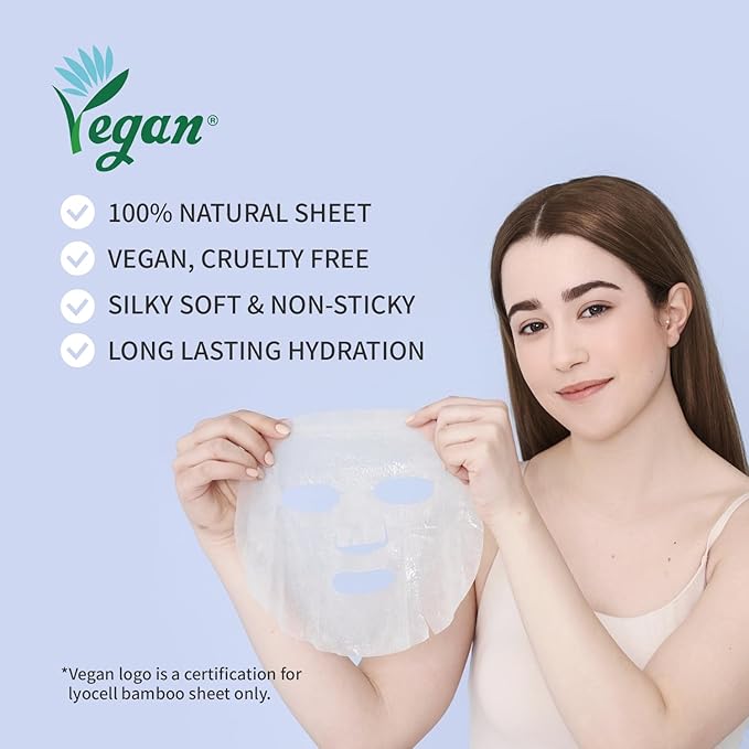 #OOTD Retinol + Hyaluron Serum Korean Sheet Mask Sheet Gift Pack [20 Count] Plumping Glowing Luminating Hydrating Rejuvenating Sheet Mask Gift Pack