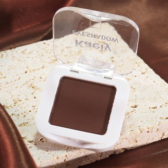 Matte Singe Eye Shadow Palette Makeup, Matte Brown Monochrome Eyeshadow For Old Women, Mini Pressed Monochrome Pigmented Waterproof Sombras Para Ojos, Vegan, Talc, Paraben & Cruelty Free, 09