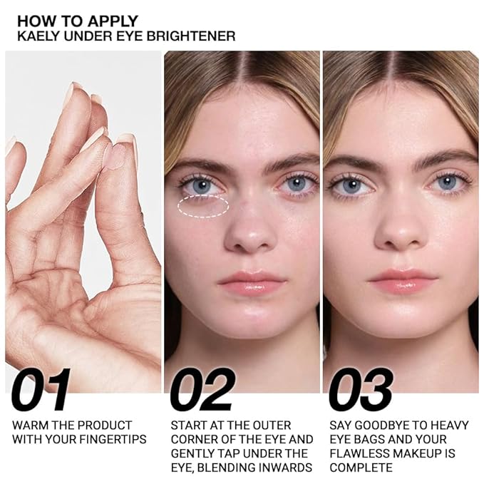 evpct 2Pcs Light Pink under Eye Corrector Brightener Concealers for Older Women Dark Circles, under Eye Cream Pot Concealer Full Coverage Peach Color Corrector Makeup, Nourishing Waterproof