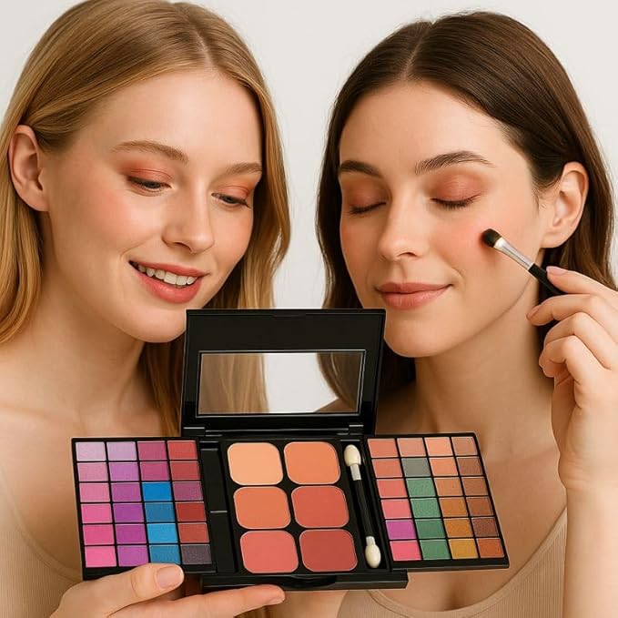 Malibu Glitz 66 Color Eyeshadow Palette – Highly Pigmented Matte & Shimmer Shades – All-in-One Makeup Kit for Eye Looks – Blendable, Long-Lasting, Cruelty-Free