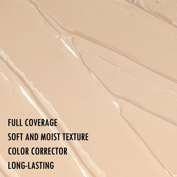 Liquid Concealer,Eye Concealer Full Coverage for Dark Circles,Brightening,Waterproof,Long Lasting,Color Correcting Concealer for Women,Vegan & Cruelty-Free (02#Light Nude, 0.42 Fl Oz)