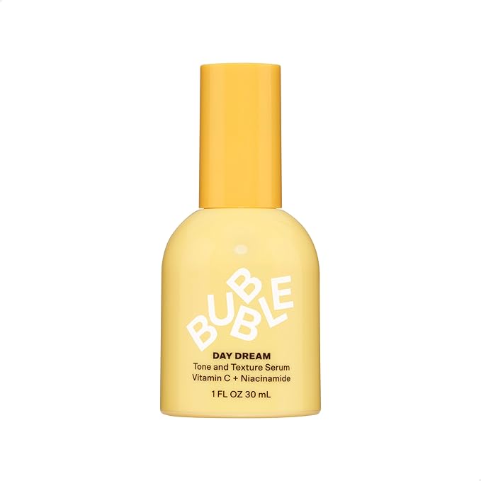 Bubble Skincare Day Dream Vitamin C Serum for Face - Hydrating Face Serum with Niacinamide + Ceramides - Helps Even Skin Tone and Improve Texture from Sun Damage - Summer Skin Care Essential (30ml)