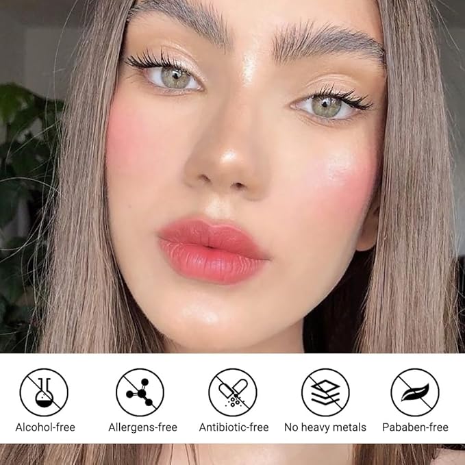 evpct Lip Tains Peel off, Peel off Lip Liner Tattoo Lip Stain Tint Gloss Marker Makeup, Long Lasting Waterproof 24 Hours Matte Finish Transfer-proof Pigmented Color Stay Lipsticks, 125 Nude Pink