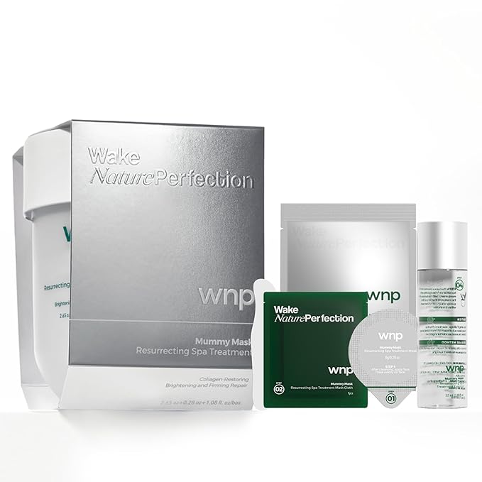 WNP Skincare Set – Oil Suspension Ampoules + Amino Acid Cleansing Gel + Firming Peel-Off Mask for Deep Hydration, Gentle Cleansing & Tightening Glow – For Sensitive & Dry Skin