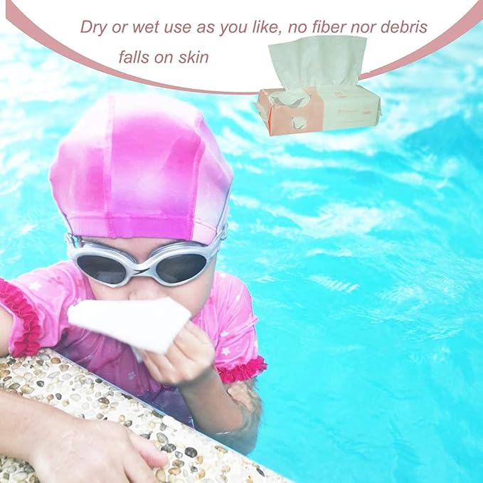 Extra Thick Dry Wipe, 100% Cotton, Lint-Free Cotton Tissues (5 Pack)