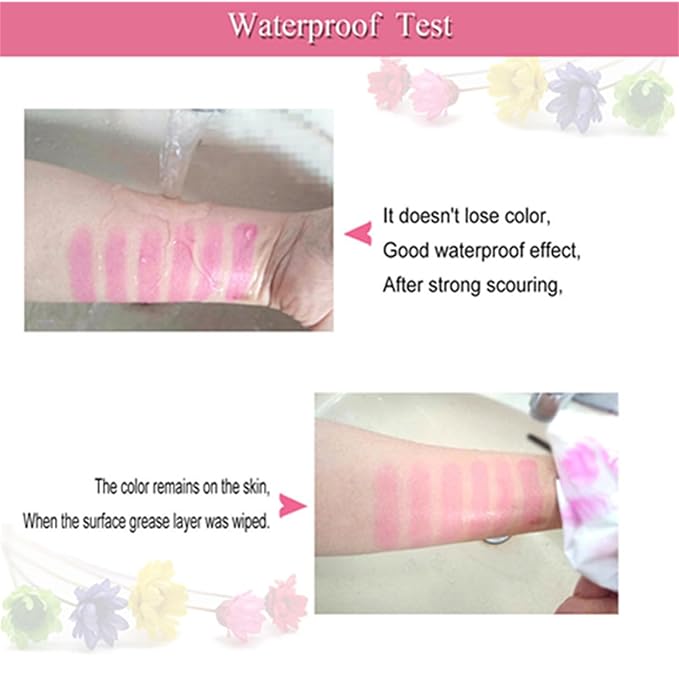 BONNIE CHOICE 6 Pcs Crystal Flower Jelly Lipstick Set, Temperature Change Moisturizer Long Lasting Flower Lip Stick Nutritious Lip Balm Magic Color Change Lip Gloss Makeup