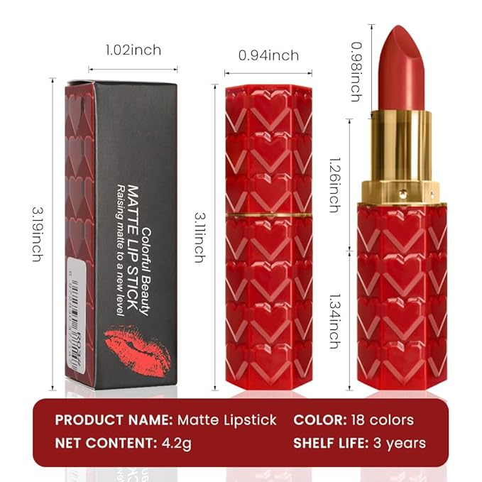 3 Pcs Matte Velvet Lipstick for Women Set,Nude Long Lasting Matte Lip Stick 24H Waterproof for Girls Natural Lip Makeup,Matte Non-Stick Lipstick Makeup for Women,labiales magicos 24 horas originales