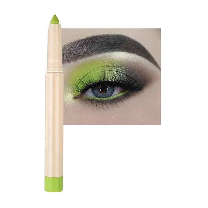 Waterproof Creamy Eyeshadow Stick Eye Shadow Eyeliner Brightener Pencil Crayon Green