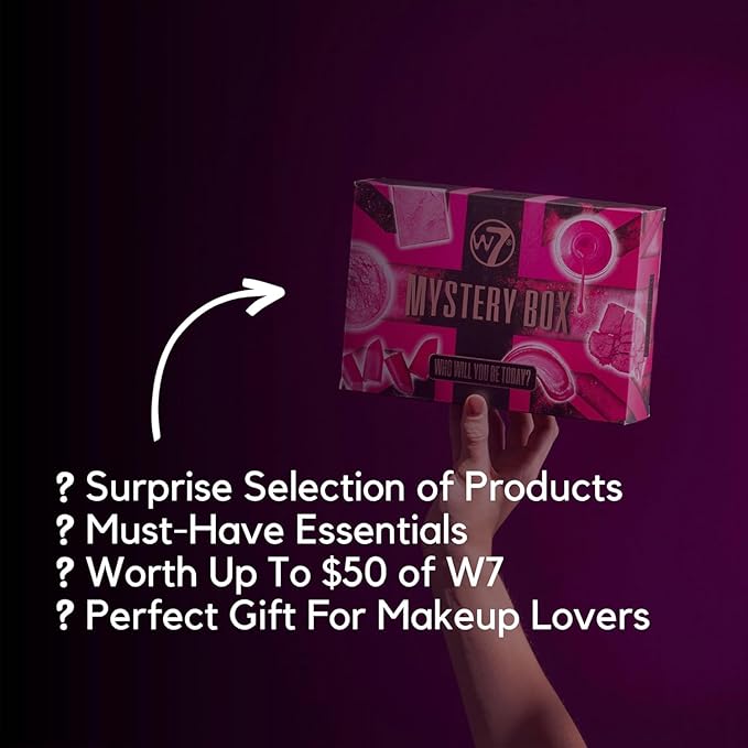 W7 Makeup Set Box - Assorted Gift Box of W7 Makeup & Cosmetics Worth $50