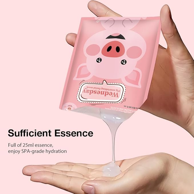 Kaely 6 Pack Animal Character Sheet Masks, Face Masks for Kids Teens Skin Care, Korean Soothe Facial Mask for All Skin Types, Girls Night Skincare Spa Party, Birthday Gifts for Women Men, Set03