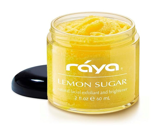 RAYA Lemon Sugar Facial Scrub (157) | Organic and Natural Exfoliating Scrub for Dry Skin | Brightens and Smooths Complexion