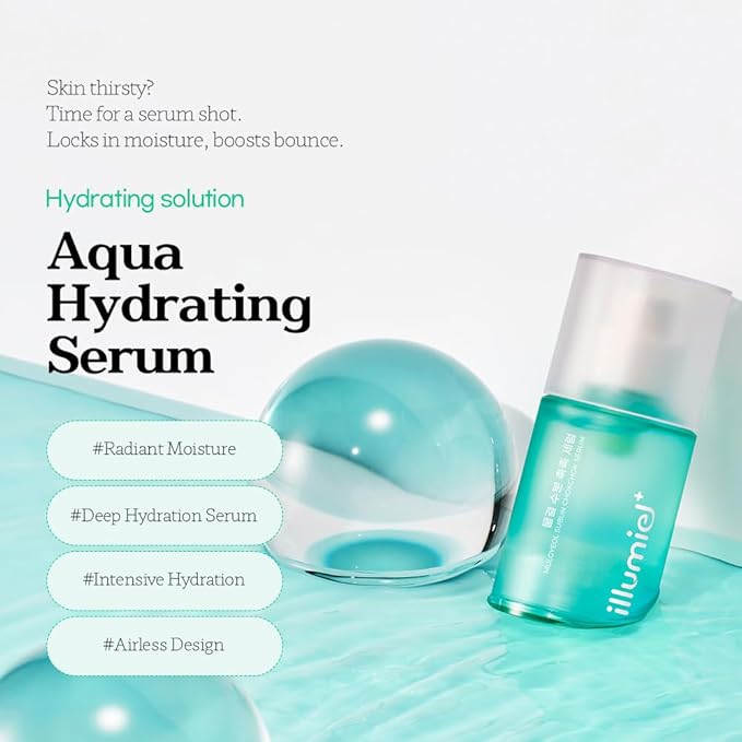 Aqua Hydrating Serum for Long-lasting Moisture with Xylitylglucoside & Kakadu Plum Extract Exosome [Vegan & Korean Skincare] - 1.01 fl. oz.