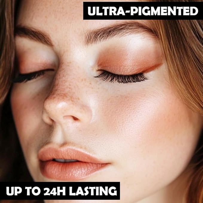 Eyeshadow Single Glitter, High-Pigment Monochrome Eye Shadow Pressed Powder, Everyday Velvety Silky Eye Makeup Looks, Professional Long-Lasting Waterproof Single Eyeshadow Palette, Brown 02