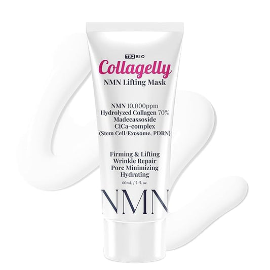 NMN Collagelly Lifting Mask – 2.1 fl. Oz with 10,000ppm NMN, 70% Collagen, Exosome Complex - Exosomes for Skin Serum, Exsomes, Exocell Peel-Off Face Mask for Anti-Aging, Firmness, Glow