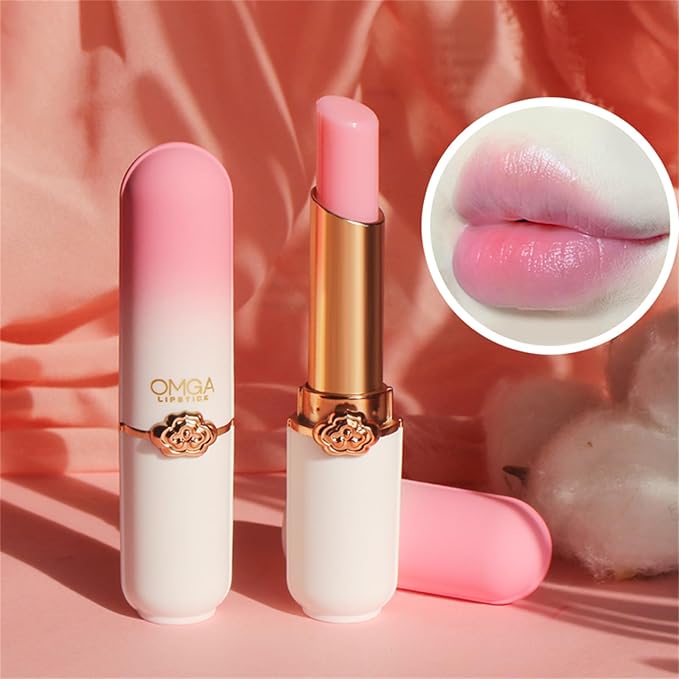 6 Pcs Jelly Lipstick Set, Peach Aloe Vera Strawberry Blueberry Avocado Grape Jelly Lipstick Temperature Change Moisturizer Long Lasting Lip Stick Nutritious Lip Balm Magic Color Change Lip Gloss