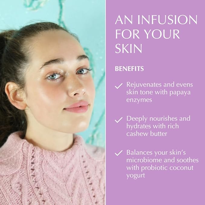 SHIMMER CHEF Papaya Purée Face & Neck Plaster | Botanical Skin-to-Mind Mask | Revitalizes & Fortifies Complexion with Vitamins A, C & E | Exotic Bouquet Uplifts Mood | 5.5 oz