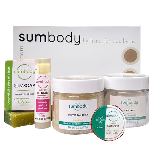 USA Made Self Care Gift Set - (6pcs) Men, Women, Teens, All Natural Aromatherapy Body Care Set Skin Care Box, Spa Baskets, Relaxation, Pampering, Christmas Holiday Appreciation Gifts