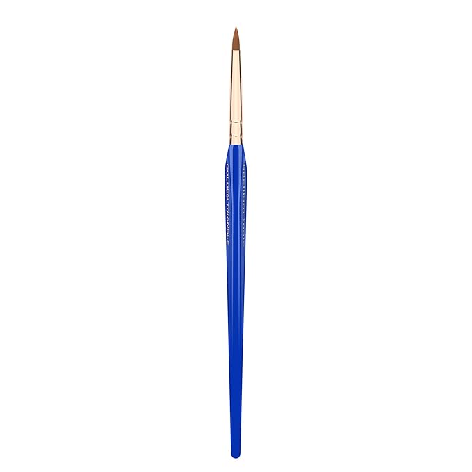 Bdellium Tools Professional Makeup Brush - Golden Triangle 710 Eye Liner - With All Vegan and Soft Synthetic Fibers, For Lining the Eyes (Blue, 1pc)