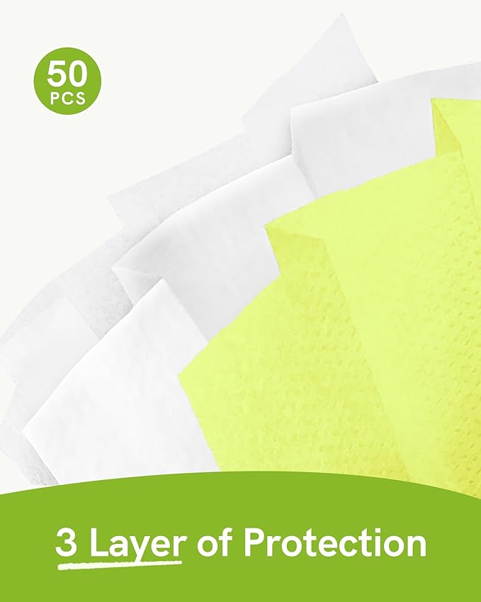 FriCARE Disposable Face Masks, 3-Ply ASTM Level 3 Medical Grade, Breathable & Comfortable for Adult Daily Work/Sun Protection, 50 Pack Neon Pixel