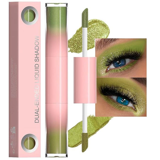 evpct Dual-Ended Shimmer to Glitter Liquid Eyeshadow, Shimmer and Glitter eyeshadow makeup in one stick, Easy Style Formula, Waterproof & Long Lasting Eye Shadow, 04#