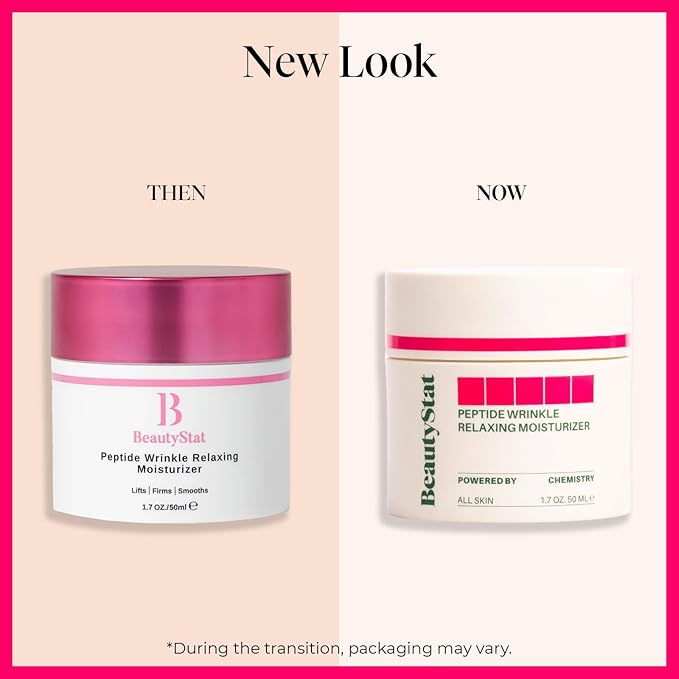 BeautyStat Cosmetics Women's Peptide Wrinkle Relaxing Moisturizer, multicoloured, 1.7 Ounce