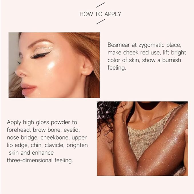 Monochrome Cream Glittle Eyeshadow Palette Makeup, High Pigment Natural Sombras Crema Para Ojos, Pink Shimmer Single Shimmer Eye Shadow for Older Women, Talc, Paraben & Cruelty Free