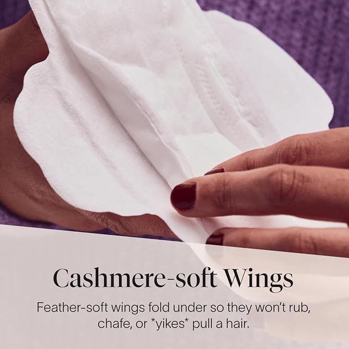 Cora Super Pads with Wings, Made-to-Move, Organic Cotton Topsheet Ultra Thin Feminine Care Pads for Women, Soft, Comfortable & Breathable Menstrual Pad, Regular Absorbency, Unscented, 68 Count