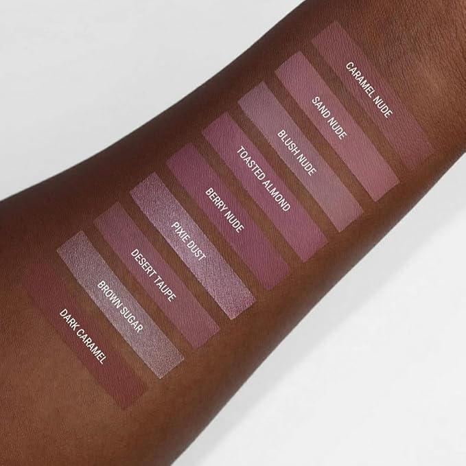 Aromi Matte Liquid Lipstick | Blush Nude, Light, Pale Pink Lip Color, Long-Lasting, Smudge Proof, Vegan, Cruelty-free, Handmade (Blush Nude)
