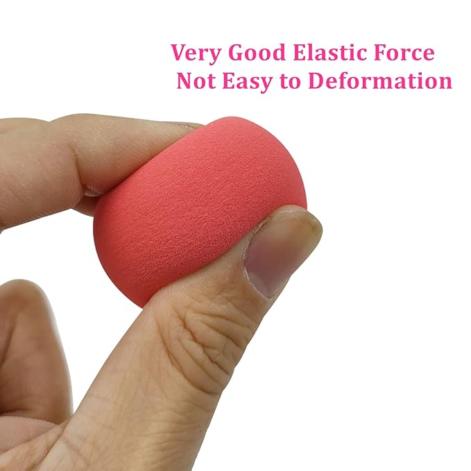 Wiko 12 Pcs Makeup Sponge Set for Foundation Bulk Latex Free Reusable Beauty Sponge Blender Cosmetic Applicator For Powder Cream and Liquid Super Soft Concealer.