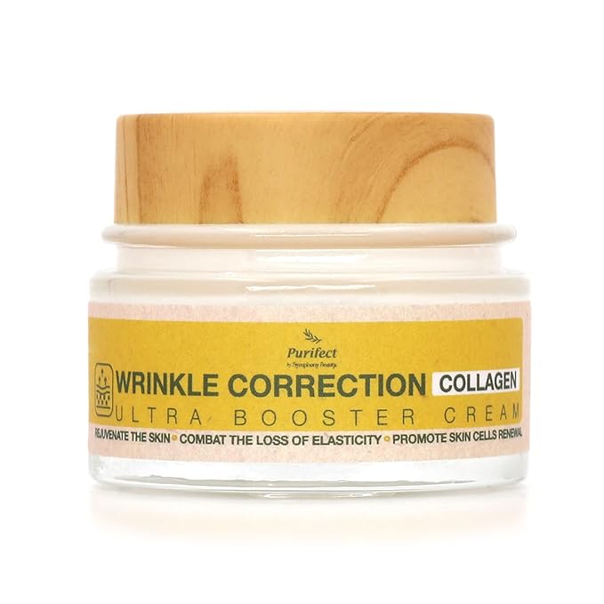 Purifect Wrinkle Correction Collagen Ultra Booster Cream, Anti-Aging and Anti Wrinkle Face Cream, Strengthens and Hydrates Skin, Youthful and Glowing Complexion 50ml