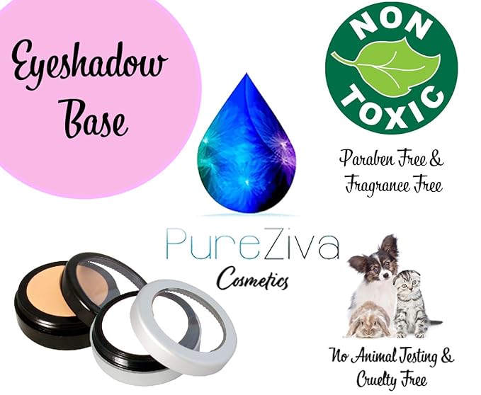 Matte Oil Absorbing Nude Beige Off White Translucent Eyeshadow Eyeliner Primer Base Under Eye Concealer Highlighter Single, Paraben Free, No Animal Testing & Cruelty Free, Made in the USA