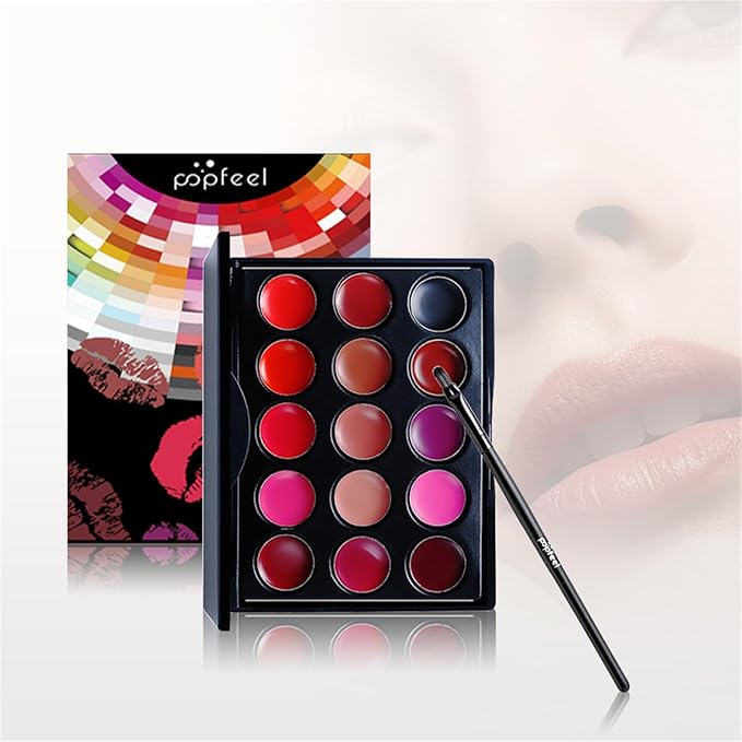 Lip Makeup Kits for Women, Lip Makeup Set for Beginners, Christmas Day Gifts for Women Girls, Lip Cosmetics Essential Bundle Include Lipstick Palette,Lip Brush