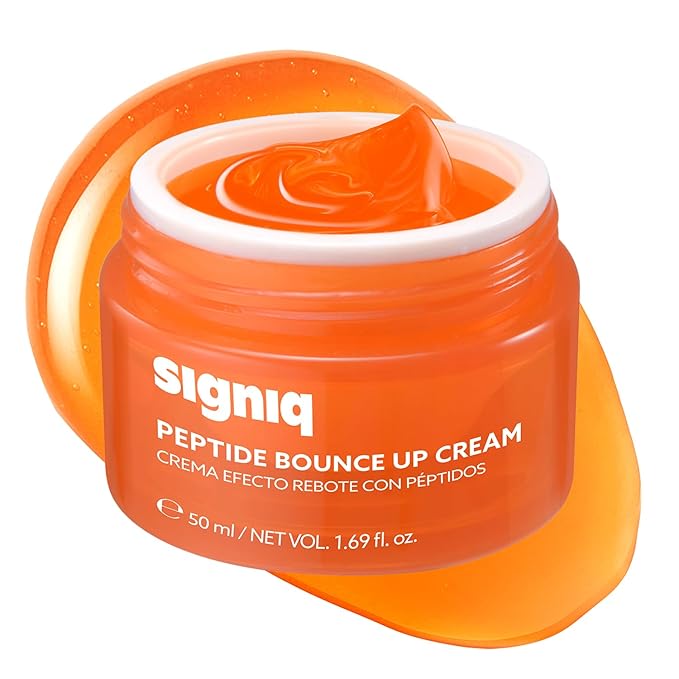 Peptide Bounce Up Cream, Plumping Syrup Formula with 1% Peptide, Hydrating & Firming Face Moisturizer for Dewy and Glow Skin, Korean Skincare (50ml, 1.69 fl.oz.)