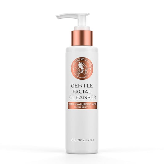 Gentle Face Cleanser with Hyaluronic Acid - Hydrating, Exfoliating & Deep Pore Facial Cleanser Smooths & Softens Skin for All Skin Types - Oily, Dry, Sensitive, Combination & Normal Skin Types
