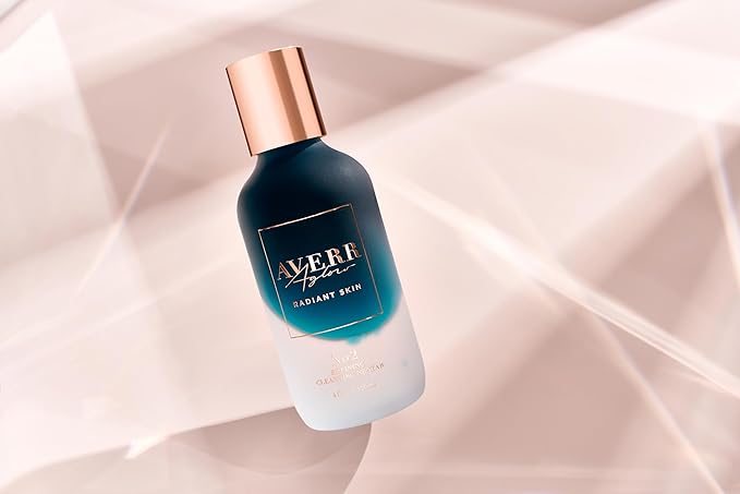 Averr Aglow Refining Cleansing Nectar, Rinseless Anti-Aging, Refresh Refine Face Skin Care, Natural Facial Cleanser, Gentle Make Up Remover, Repair Wrinkles, Fine Lines & Dark Spots