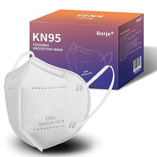 KN95 Face Masks 50 Pcs, 5-Ply Protection White KN95 Mask, Disposable Face Masks for Adults