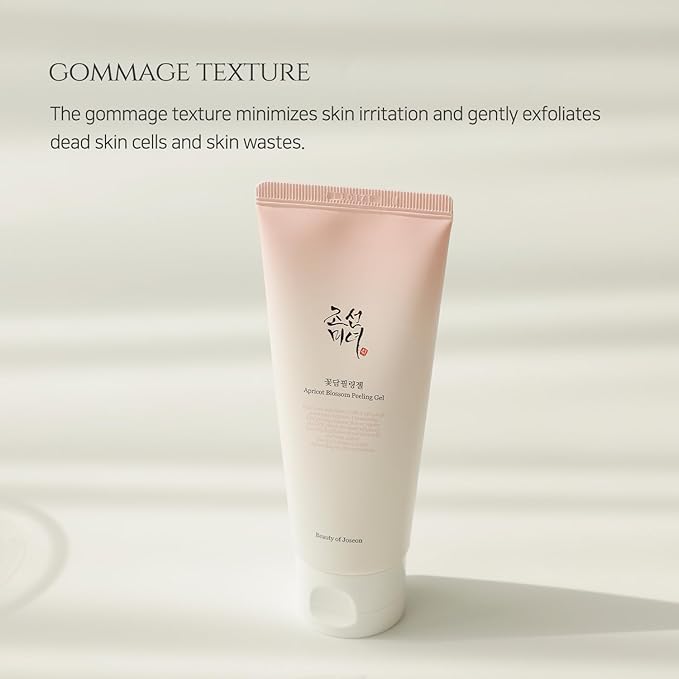 Beauty of Joseon Apricot Blossom Peeling Gel Soft Exfoliating Face and Body Scrub Dead Skin Cells Remover for All Skin Types, Korean Skincare for Men Women, 100ml, 3.38 fl.oz