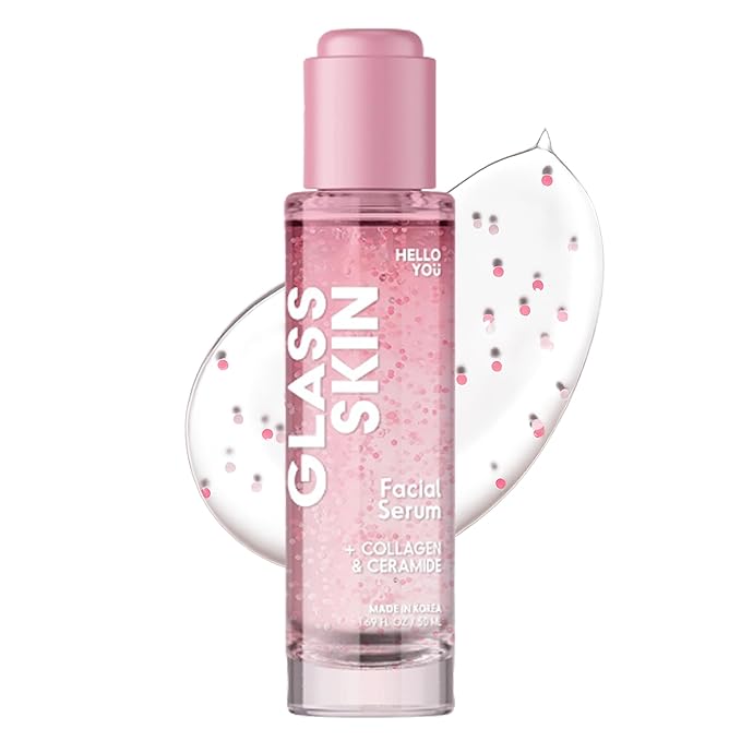 Hello You Collagen Face Serum with Ceramide - Dermatologist Tested, Anti-Aging, Korean Skin Care - Hydrates, Improves Skin Barrier, Promotes Glass Skin, Reduces Fine Lines & Wrinkles - 1.69 Fl Oz